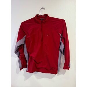 Nike Men's clima Fit Quarter Zip Pullover Athletic Jacket XXL crimson